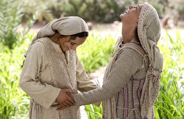 Mary and Elizabeth delight in their pregnancies